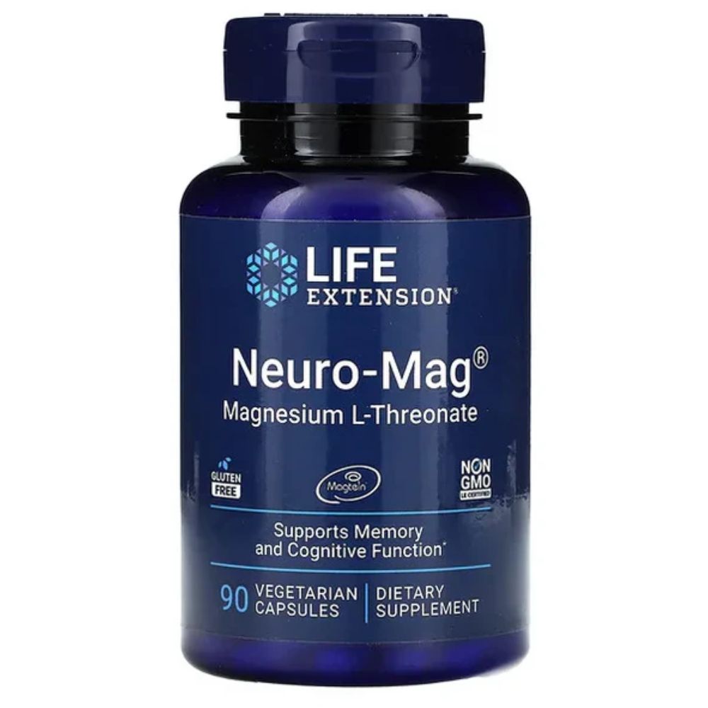 Función Cerebral, Neuro-Mag® Magnesio L-Treonato (90 veg caps), Life Extension