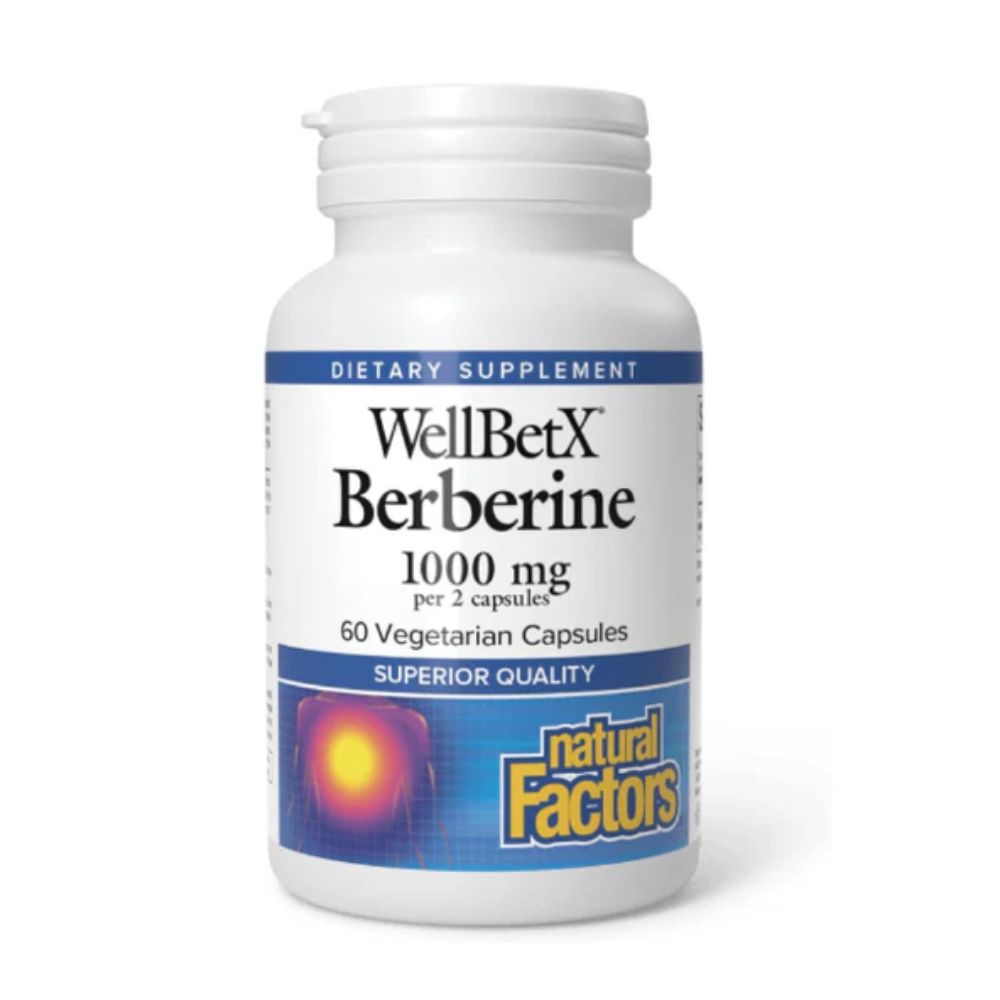 WellBetX® Berberina 1000 mg (60 vcap), Natural Factors