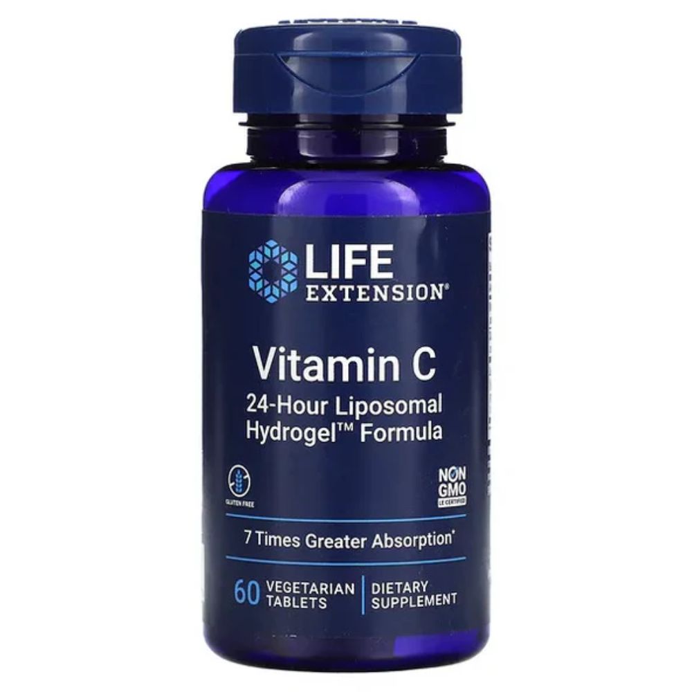Vitamina C de 24 Horas (60 veg tabs), Life Extension