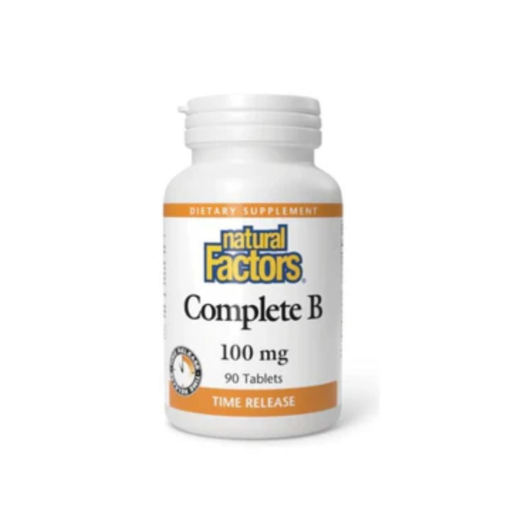 Completo B 100 mg Time Release (90 tabs), Natural Factors