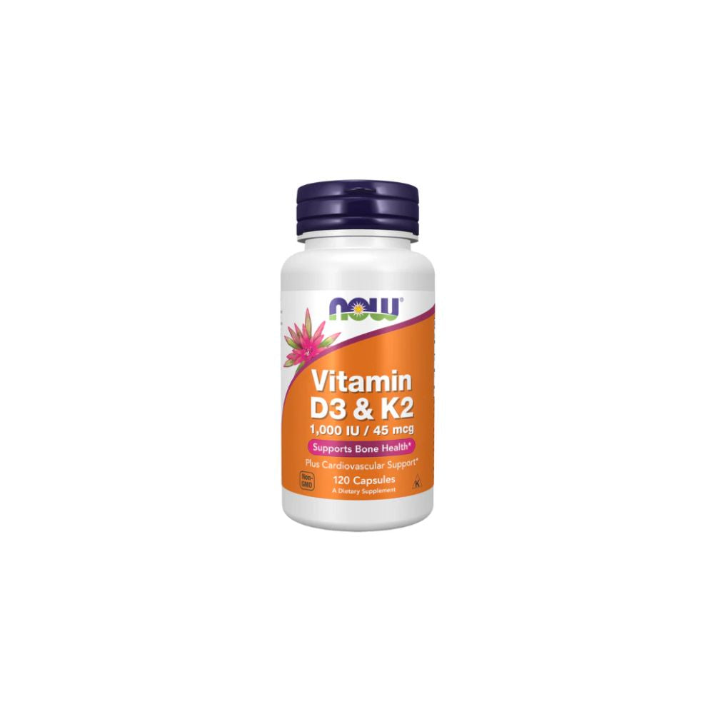 Now Vitamina D3 1000 UI con K2 45 mcg