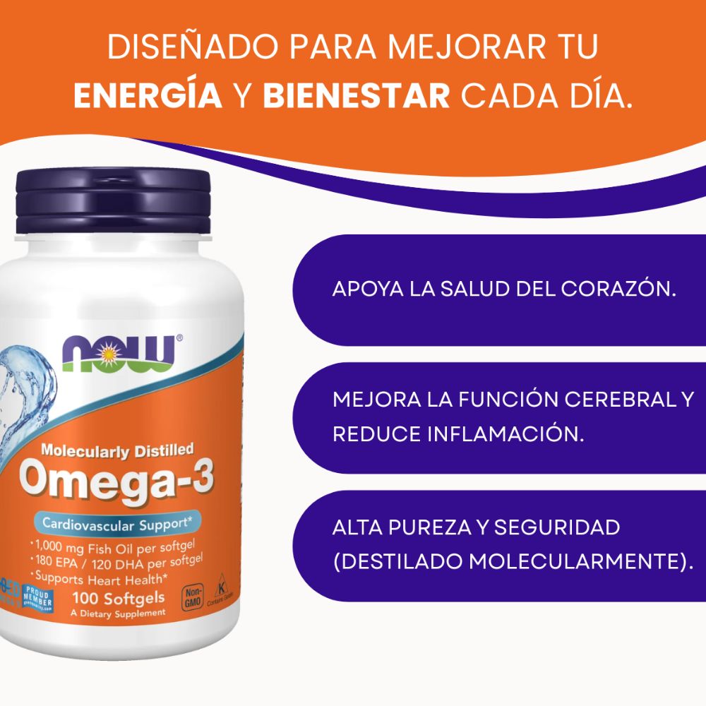 Now Omega-3 1000 mg (100 softgels)